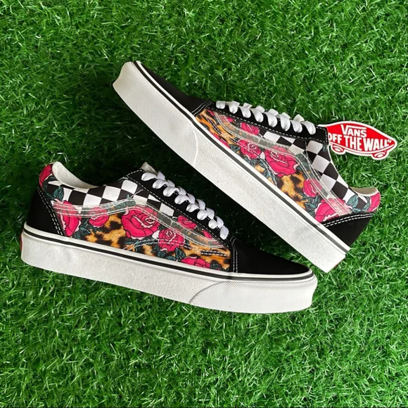 Vans Old Skool Rose Animal Checkerboard - Picture 6 of 7